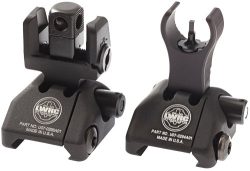 LWRC SIGHT SET FOLDING - SKIRMISH BUIS BLACK PICATINNY