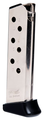 WALTHER MAGAZINE PPK/S .380ACP - 7RD FINGER REST NICKEL