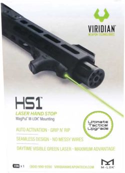 VIRIDIAN LASER HANDGUARD HS1 - GREEN W/HAND STOP M-LOK BLACK