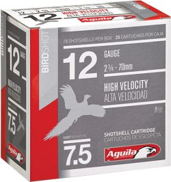 AGUILA SHOTSHELL 12GA 2.75" - 1-1/4OZ #7.5 25RD 10BX/CS