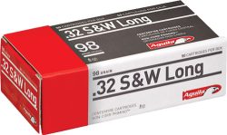 AGUILA 32 S&W LONG 98GR - LEAD-RN 50RD 20BX/CS