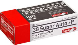 AGUILA 38 SUPER +P 130GR FMJ - 50RD 20BX/CS
