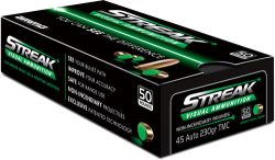 AMMO INC 45 ACP 230GR TMC - GREEN STREAK 5ORD 20BX/CS