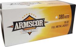 ARMSCOR 380 ACP 95GR FMJ - 100RD 12BX/CS