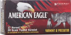 FEDERAL AE 17 HORNET 20GR - TIPPED VARMINT 50RD 10BX/CS