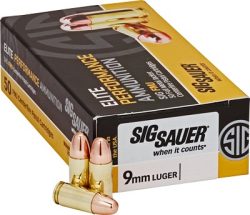 SIG 9MM LUGER 124GR FMJ - 50RD 10BX/CS