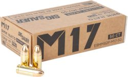 SIG M17 9MM LUGER +P 124GR FMJ - 50RD 10BX/CS