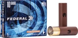 FEDERAL POWER SHOK 10GA 3.5" - 1.75OZ RIFLED SLUG 5RD 10BX/CS