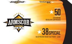 ARMSCOR 38 SPECIAL 158GR - LEAD-RNFP 50RD 20BX/CS