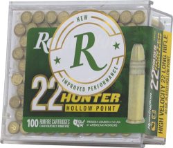 REMINGTON GOLDEN HUNTER 22LR - 40GR PLATED HP 100RD 50BX/CS