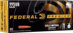 FEDERAL GOLD MEDAL 223 REM - 73GR BERGER BTHP 20RD 10BX/CS