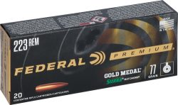 FEDERAL GOLD MEDAL 223 REM - 77GR MATCHKING 20RD 10BX/CS