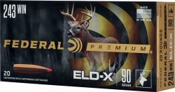 FEDERAL 243 WIN 90GR ELDX - 20RD 10BX/CS