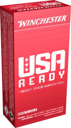 WINCHESTER USA READY 9MM LUGER - 115GR FMJ-MATCH 50RD 10BX/CS