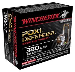 WINCHESTER SUPREME ELITE 380 - ACP 95GR PDX1 DEF 20RD 10BX/CS