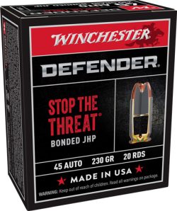 WINCHESTER SUPREME 45 ACP - 230GR PDX1 DEF HP 20RD 10BX/CS