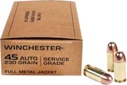 WINCHESTER SERVICE GRADE 45 - ACP 230GR FMJ-RN 50RD 10BX/CS