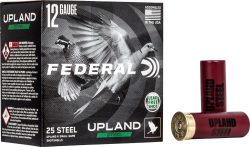 FEDERAL UPLAND STEEL 12GA - 2.75" 1-1/8OZ #7.5 25RD 10BX/C