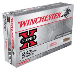 WINCHESTER SUPER-X 243 WIN - 80GR JSP 20RD 10BX/CS
