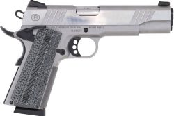BERSA B1911 45ACP POLISHED SS - 5" BBL VZ GRIP W/ SIGHTS 8RD
