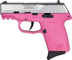 SCCY CPX2-TT PISTOL GEN 3 9MM - 10RD SS/PINK W/O SAFETY
