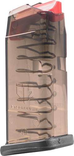 ETS MAGAZINE FOR GLOCK .40SW - 9RD CARBON SMOKE FITS GLOCK 27