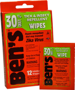 ARB BEN'S 30 INSECT REPELLENT - 30% DEET WIPES 12 WIPES PERBOX