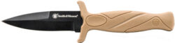 S&W KNIFE FDE BOOT KNIFE 2.75" - BLADE W/FDE SHEATH & CLIP