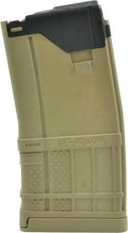 LANCER MAGAZINE L5AWM AR-15 - 5.56X45 20RD OPAQUE FDE