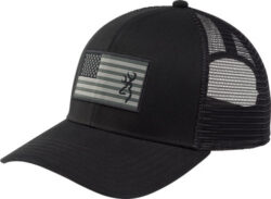 BROWNING CAP GLORY MESH SNAP - BACK AMER FLAG PATCH BLK OSFM