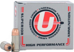 UNDERWOOD 9MM LUGER +P+ 115GR - JHP 20RD 10BX/CS