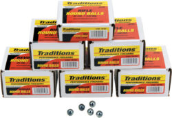TRADITIONS BULLETS REVOLVER - ROUNDBALL 36CAL .3756 100PK