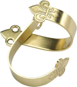 TRADITIONS GUN HANGERS BRASS - CURVED WITH FELT LINING