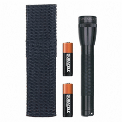 2 AA-Cell Mini Flashlight w/ Holster