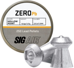 SIG PELLETS 22 ZERO 16.6GR - HP TIP LEAD ALLOY 250 CT