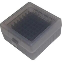 MTM Flip-Top Ammo Box 100 Rounds 223/204 Ruger/6x47 Clear Smoke