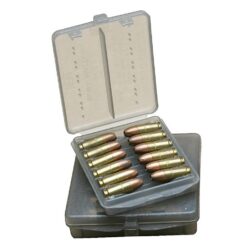 MTM 12 Rounds Case-Gard Ammo Wallet Clear Smoke .38 Spl. .357 Mag