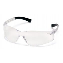 Pyramex ZTek Safety Glasses Black with Clear Lenses with DP1000 Earplugs