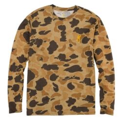 Browning Wasatch Long Sleeve T-Shirt Vintage Tan Camo M