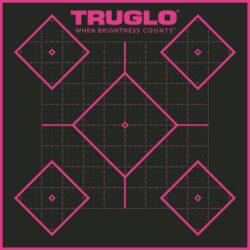 Truglo Tru-See Splatter Target 5 Diamond 12x12 6 Pack Pink