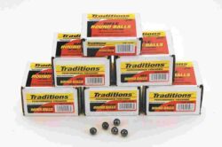 Traditions Muzzleloader Revolver Round Ball - Bulk Pack .44 cal .454" 140 gr  100/ct